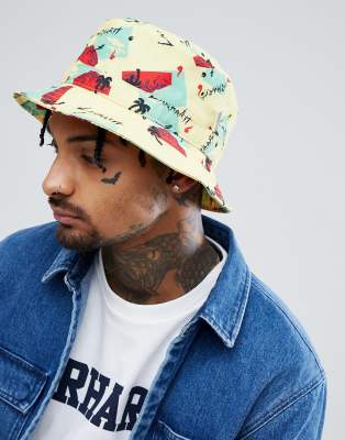 yellow wip carhartt asos anderson bucket hat