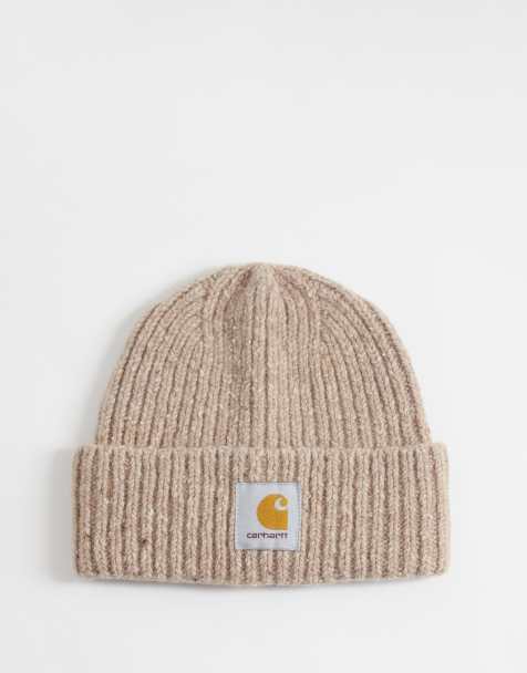 Carhartt WIP Anglistic beanie in gespikkeld beige - view 1