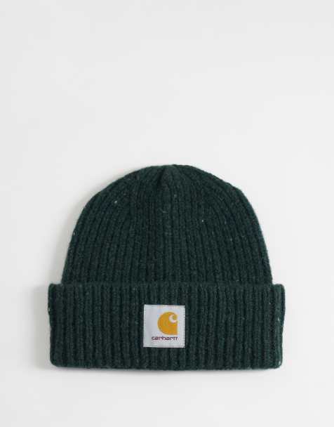 Carhartt WIP Anglistic beanie in gespikkeld donkergroen - view 1