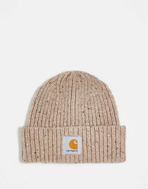 Carhartt WIP – Anglistic – Biała czapka beanie w ciapki - view 1