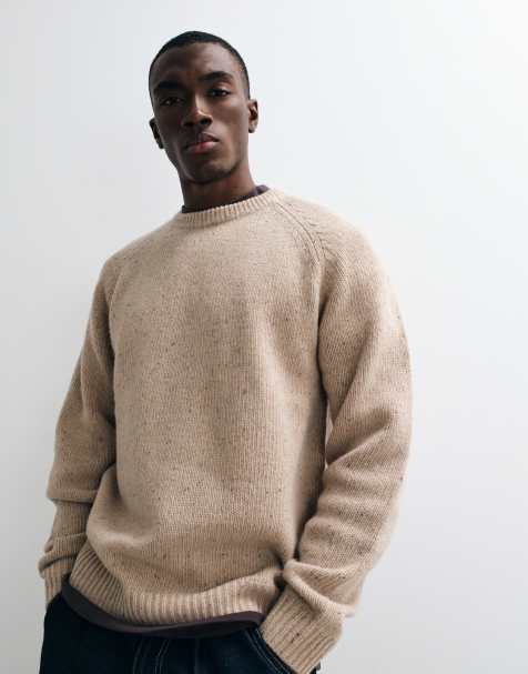 Carhartt WIP - Anglistic - Maglione in colore neutro puntinato - view 1