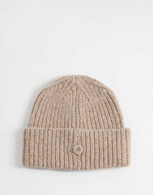 Carhartt WIP Anglistic mössa i spräcklig naturvit, 2 av 3
