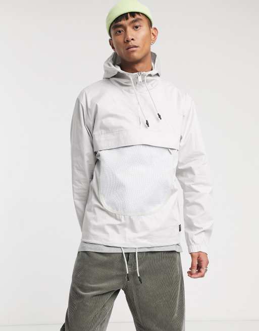 Carhartt WIP - Anker - Jack zonder sluiting in grijs