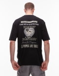 [Carhartt WIP] Carhartt WIP Arcan loose fit motif t-shirt in black 2XL BLACK