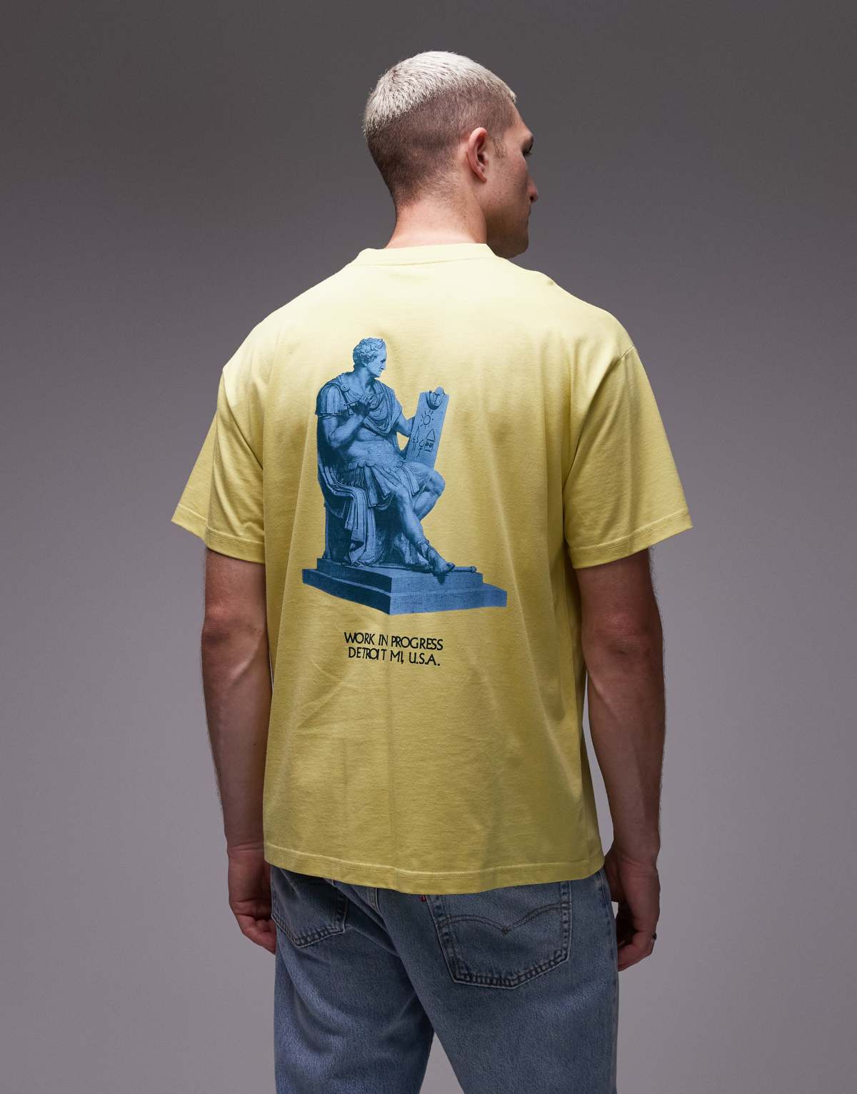 Carhartt WIP arcan loose fit motif t-shirt in yellow