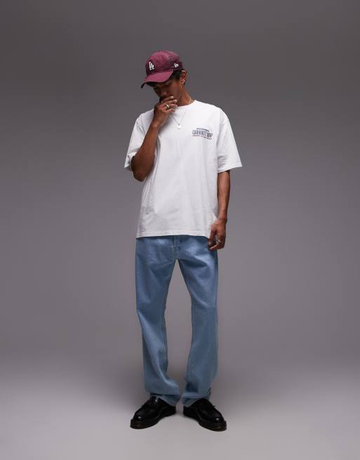 Carhartt WIP - Arcan - Losvallend T-shirt met motief in wit, 2 van 4