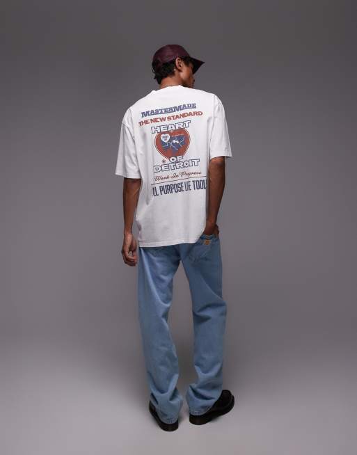Carhartt WIP – Arcan – Vit t-shirt med ledig passform och motiv, 4 av 4