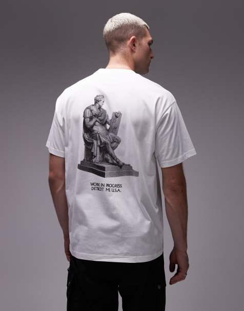 Carhartt WIP – Arcan – Vit t-shirt med ledig passform och motiv - view 1