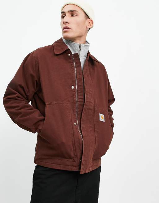 Carhartt WIP arcan western jacket in red | ASOS