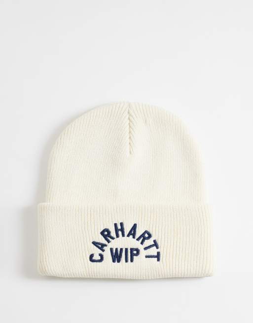 Carhartt WIP - Arch Script - Berretto colore neutro con logo, 1 di 3