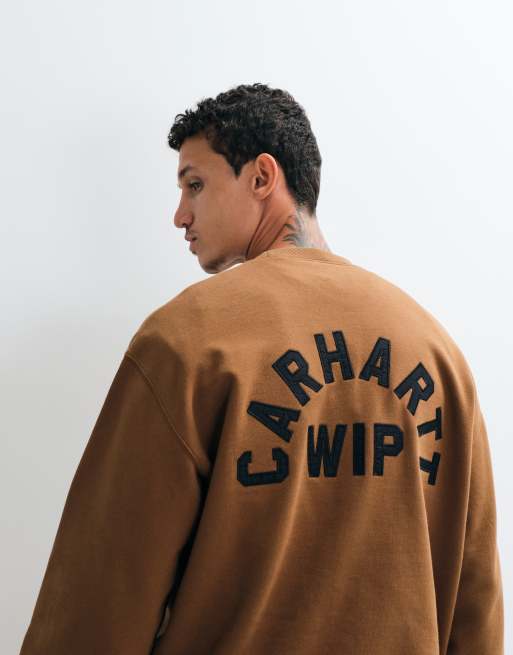 Carhartt WIP Arch Script bluza z logo w kolorze hamilton brown, 3 z 5