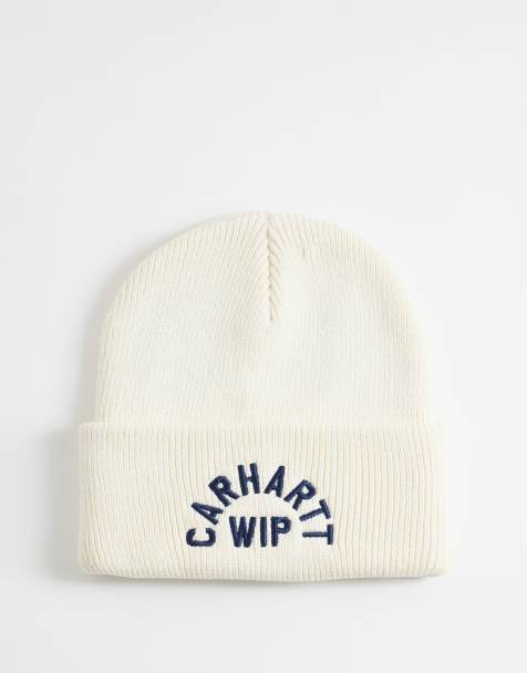 Carhartt WIP Arch Script logo beanie in natural - view 1