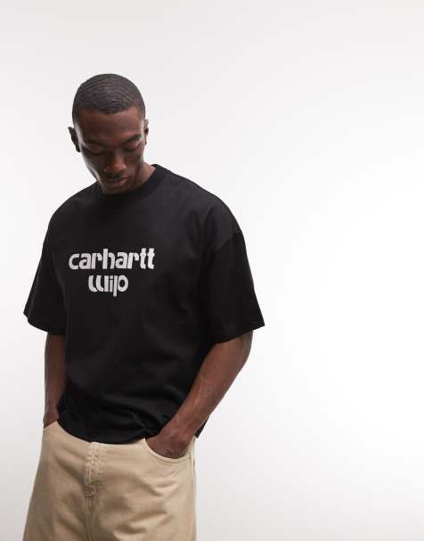 Carhartt WIP – Archive – Czarny T-shirt z motywem dziewczyny - view 1
