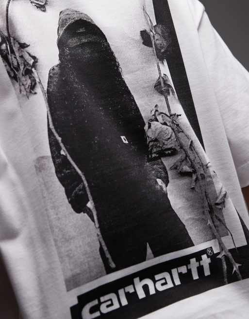 Carhartt WIP archive print boxy t-shirt in white with back print, 4 of 4