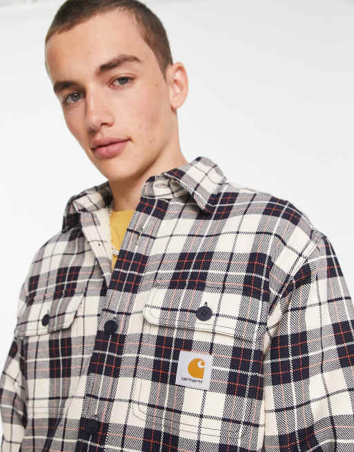 Carhartt WIP - Arden - Ternet skjortejakke i hvid, 4 af 4