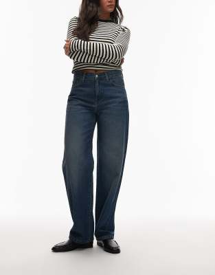 Carhartt WIP - Arin - Denim-Jeans in dunkler Used-Waschung-Blau