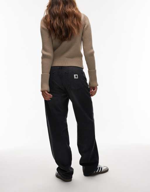 Carhartt WIP - Arin - Denim jeans in zwart met wassing, 3 van 5