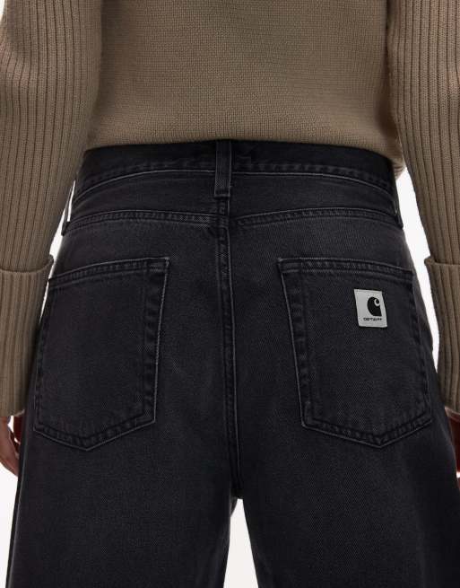 Carhartt WIP - Arin - Denim jeans in zwart met wassing, 5 van 5
