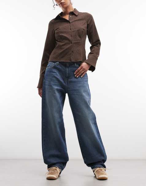 Carhartt WIP Arin jeansy tapered w ciemnoniebieskim odcieniu - view 1