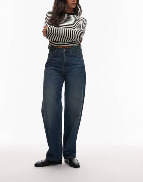 Carhartt WIP - Arin - Mørkeblå jeans med slidt finish - view 1