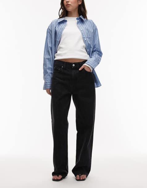 Carhartt WIP – Arin – Svarta, kamouflagemönstrade jeans - view 1