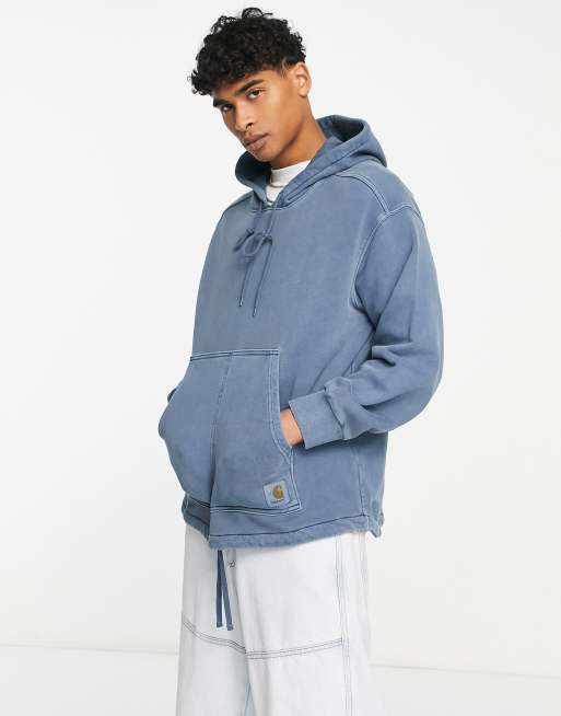 Carhartt WIP arling dyed hoodie in blue | Grålilla sæt med shorts