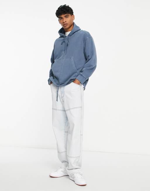 Carhartt WIP arling dyed hoodie in blue | ASOS