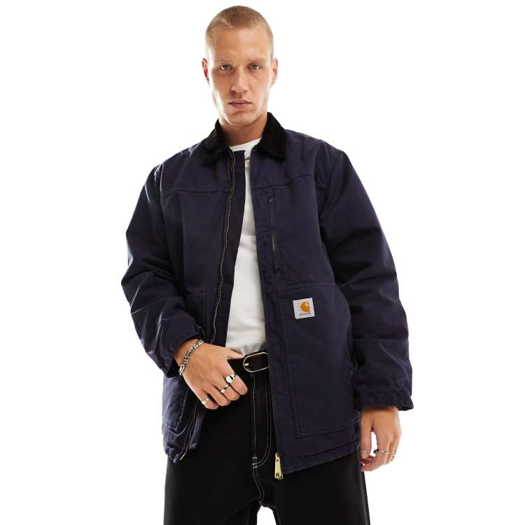 Carhartt WIP arlington coat in blue | ASOS
