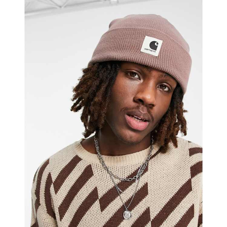 Carhartt WIP ashley beanie in pink | ASOS