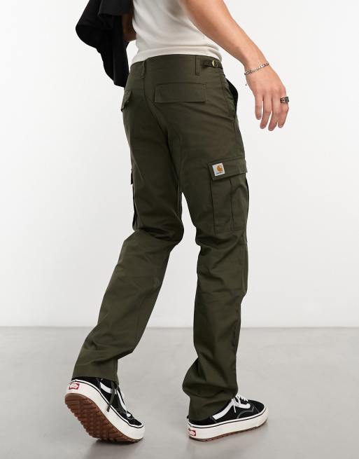 Carhartt WIP Aviation cargo slim pants in khaki