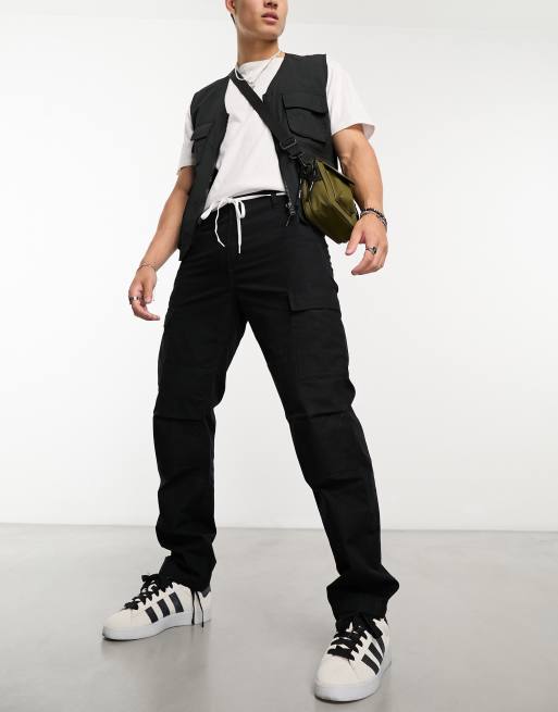 CARHARTT BLACK CARGO PANTS  Cargo pants outfit men, Pants outfit