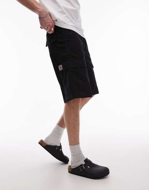 Carhartt WIP aviation cargo shorts in black