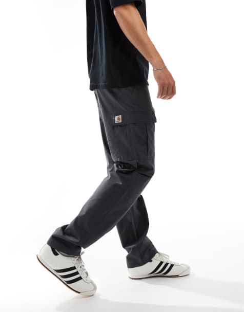 Carhartt WIP – Aviation – Grå byxor med smal passform - view 1