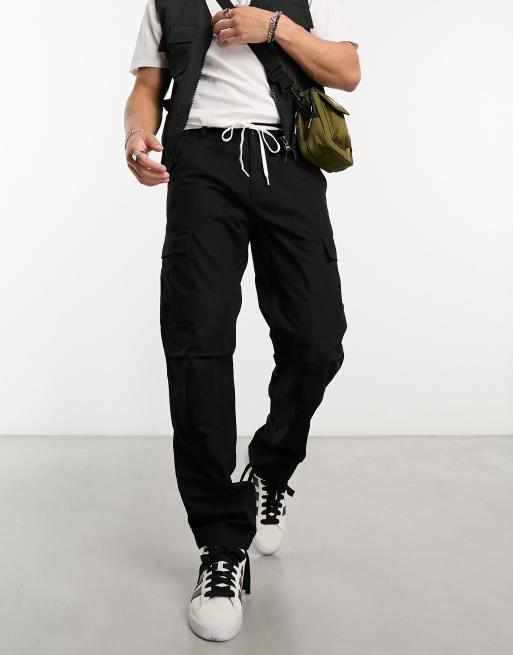 Carhartt WIP - Aviation - Pantalon cargo slim - Noir, 4 de 4