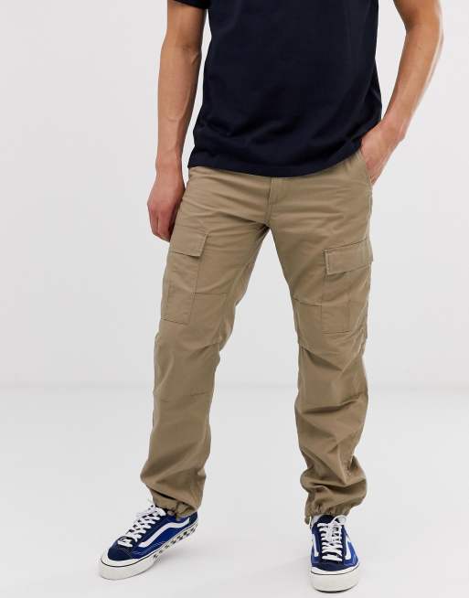 Carhartt WIP - Aviation - Pantaloni cargo slim beige