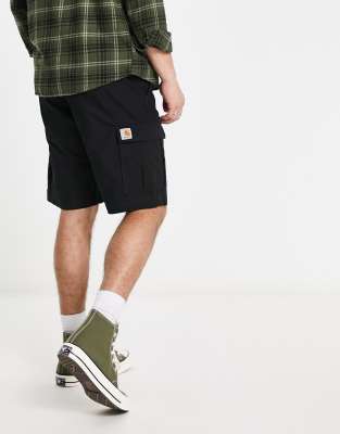 Carhartt WIP aviation slim cargo shorts in black - ASOS Price Checker