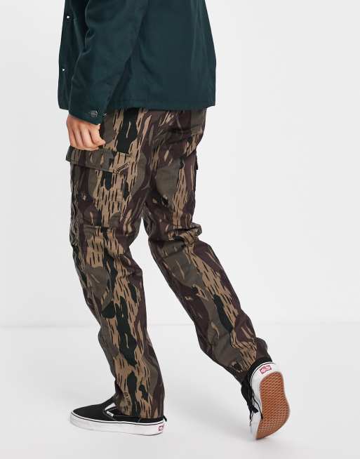 Carhartt WIP aviation slim fit cargo pants in camo