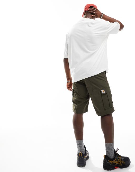 Carhartt WIP - Aviation - Smalle cargoshort in kaki, 2 van 4