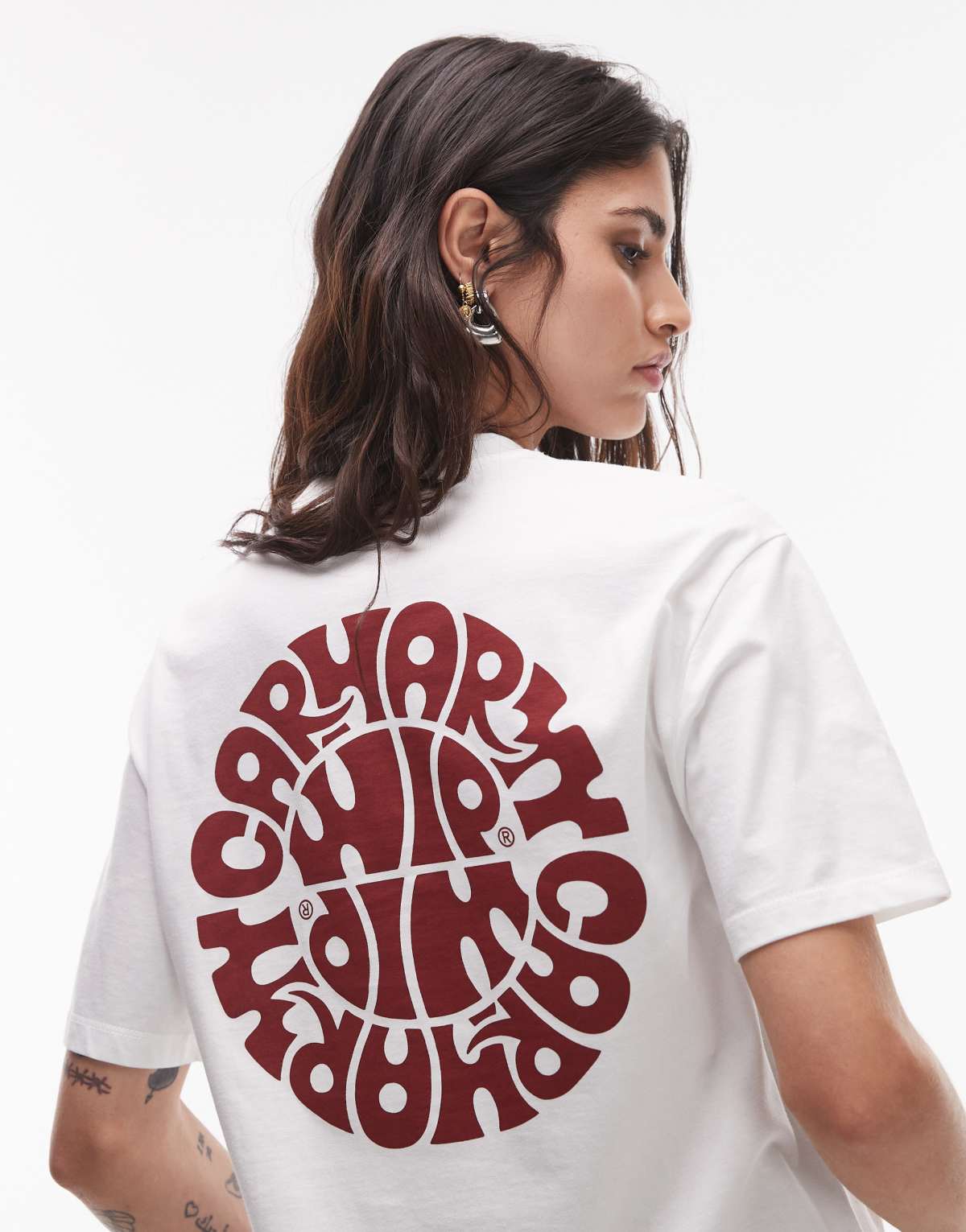 Carhartt WIP back print logo t-shirt in white