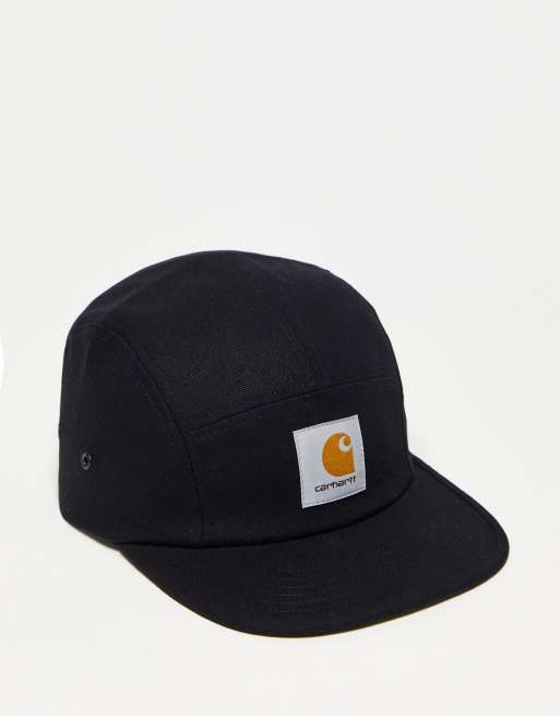 Carhartt WIP Backley 7 panel cap in black