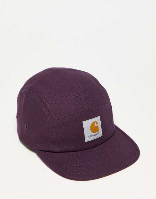 Carhartt WIP backley 7 panel cap in purple
