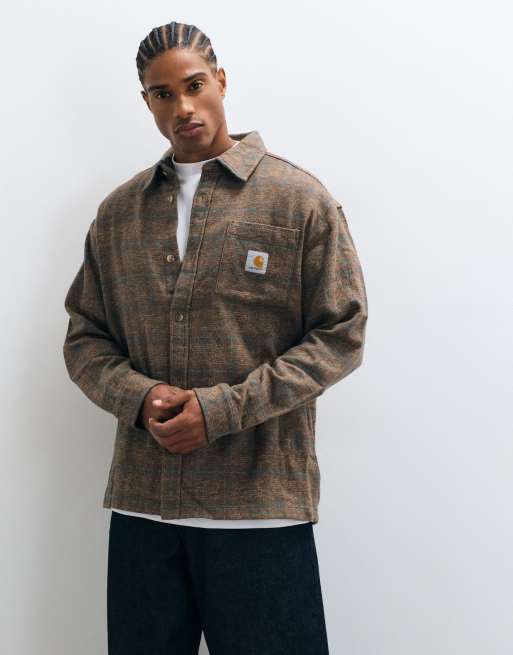 Carhartt WIP Bagley Hemd in Braun kariert, 4 von 5