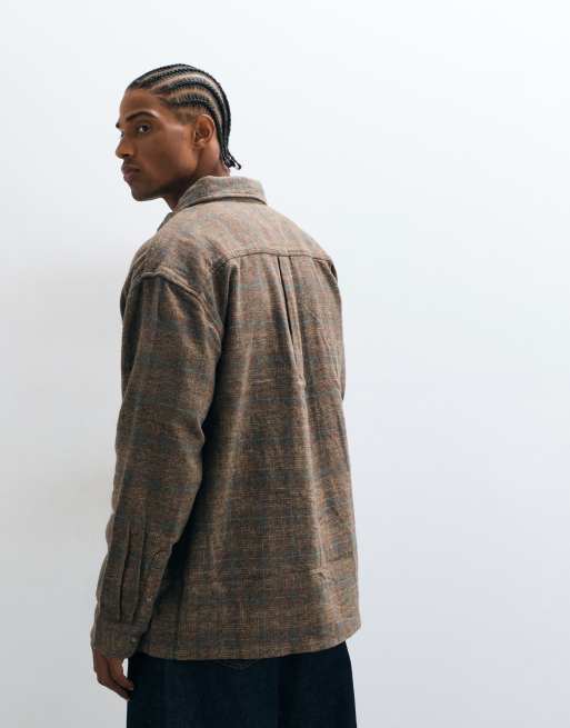 Carhartt WIP Bagley koszula w brązową kratę, 3 z 5