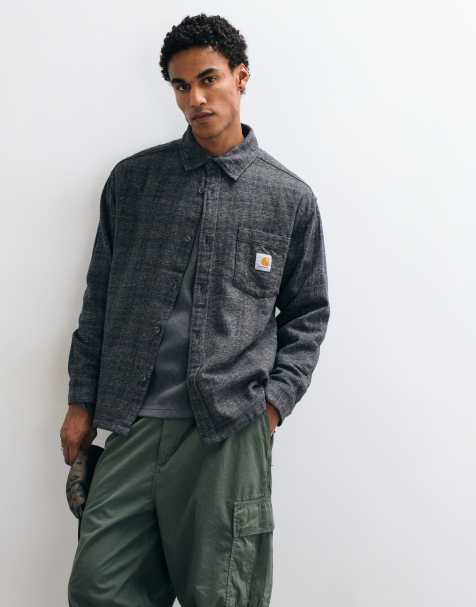 Carhartt WIP Bagley shirt in washed black check - view 1