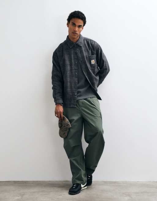 Carhartt WIP Bagley shirt in washed black check, 2 of 5