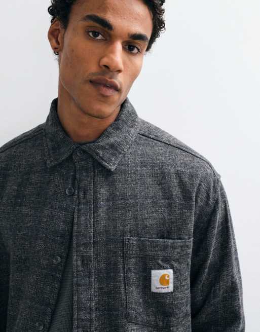 Carhartt WIP Bagley shirt in washed black check, 3 of 5