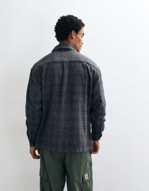 Carhartt WIP Bagley shirt in washed black check, 5 of 5