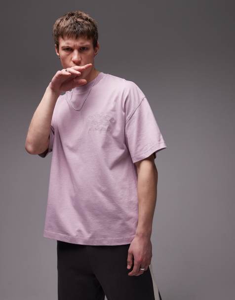 Carhartt WIP - Bait Shack - T-shirt rosa slavato con grafica - view 1