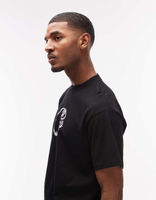 Carhartt WIP barbwire logo t-shirt in black, 5 of 5