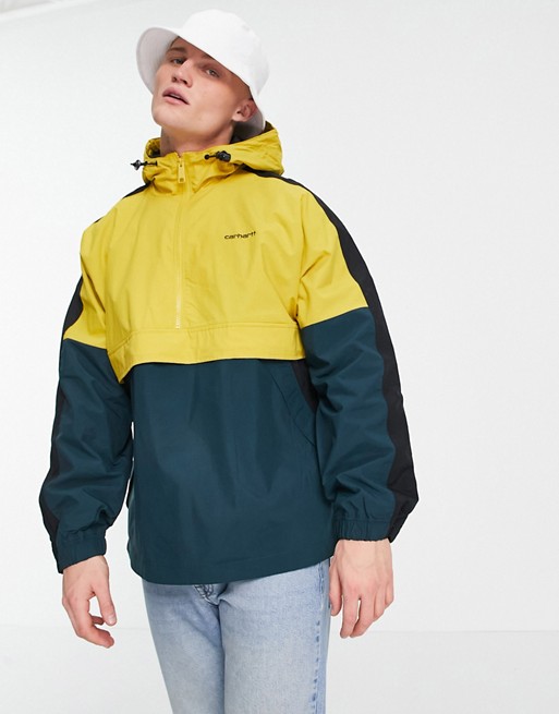 Carhartt WIP Barnes pullover jacket in yellow colour block